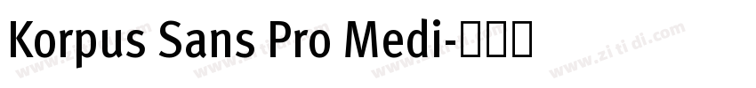 Korpus Sans Pro Medi字体转换